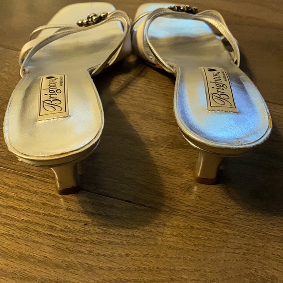 Brighton 2” Silver Sandals w/Rhinestone Twyla-9 - Picture 2 of 4